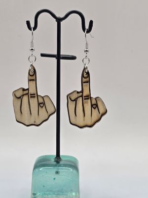 Middle Mood – Laser-Cut Statement Earrings Middle Mood – Laser-Cut Statement Earrings