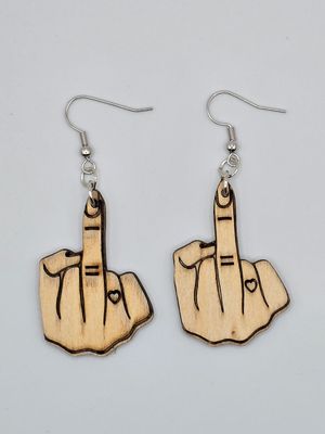 Middle Mood – Laser-Cut Statement Earrings