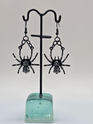 Creep Couture&quot; Glitter Spider Earrings