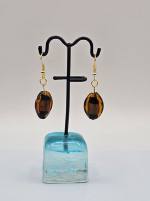 Ember Bark Acrylic Bead Earrings