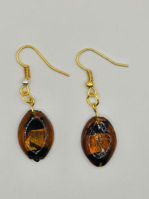 Ember Bark Acrylic Bead Earrings