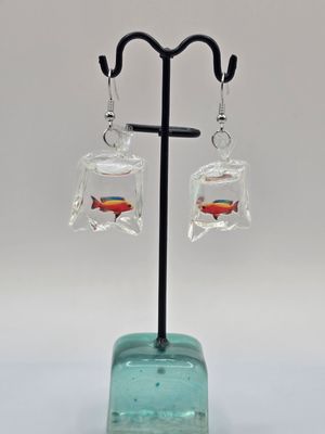 Catch &amp; Carry Acrylic Fishbowl Earrings