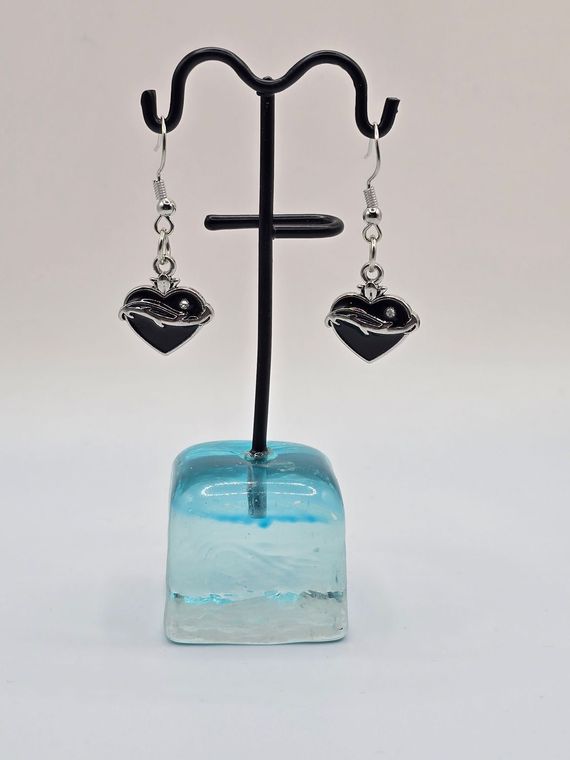 Rebel Heart Textured Loop Earrings
