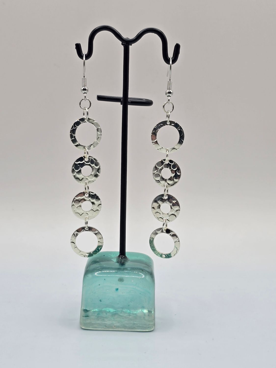 Ripple Rhythm Hammered Hoop Earrings