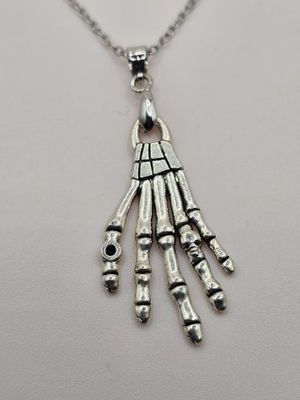 Final Touch Skeletal Hand Necklace