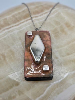 Shadowplay: Silver Diamond Pendant Necklace Shadowplay: Silver Diamond Pendant Necklace