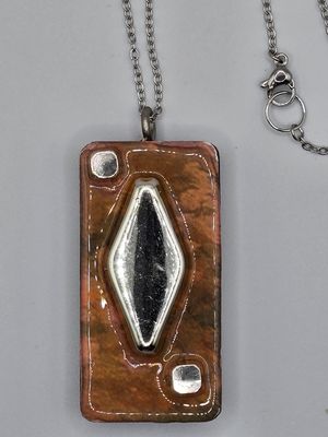 Shadowplay: Silver Diamond Pendant Necklace