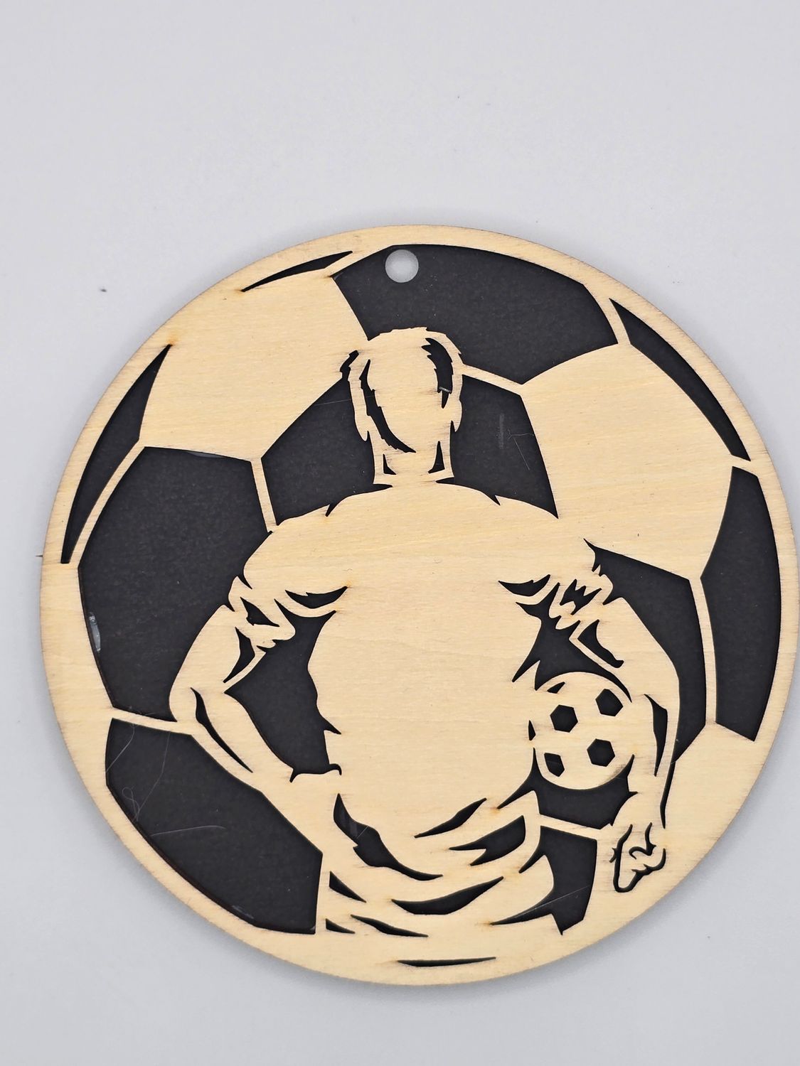 Soccer Pride – Personalized 2-Layer Basswood Ornament (4&quot;)