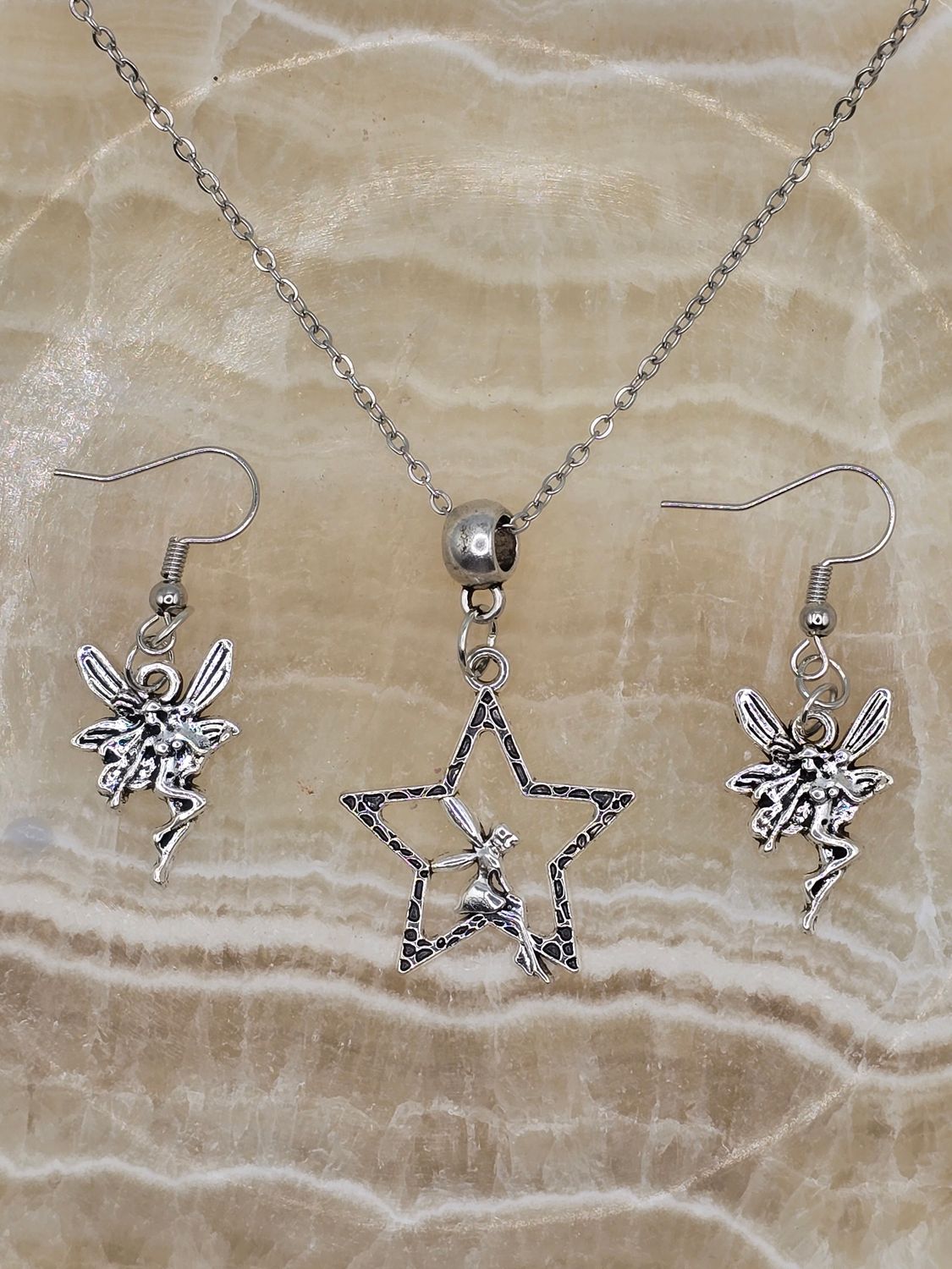 Starbound Fairy Jewelry  Earrings &amp; Pendant Necklace Set