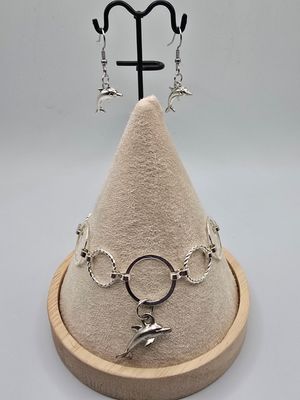 Ocean Leap Dolphin Jewelry Set