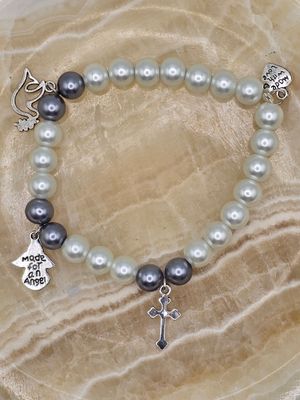 Silver Grace Charm Bracelet – Stretch Fit
