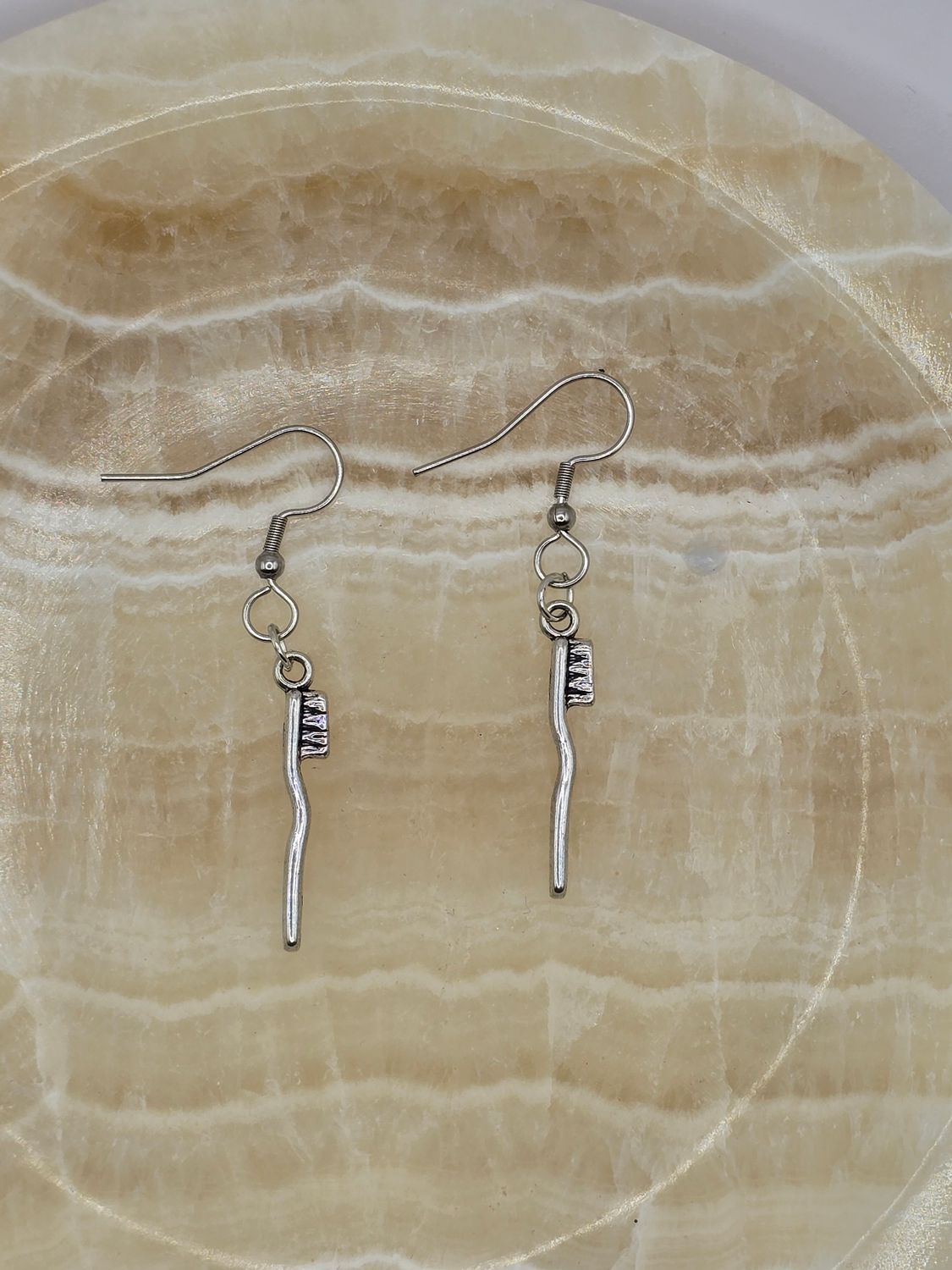 Brush Up Your Style – Toothbrush Dangle Earrings