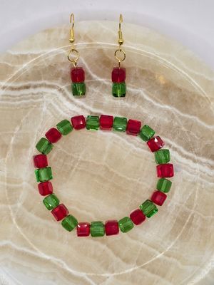 Holiday Cubes &amp; Cheer Jewelry Set