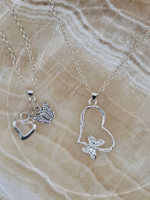 Butterfly &amp; Heart Jewelry Set
