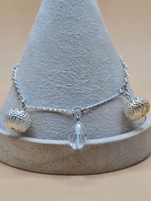 Silver Statement Jewelry Set – Necklace, Bracelet &amp; Bonus Earrings (4-for-3)