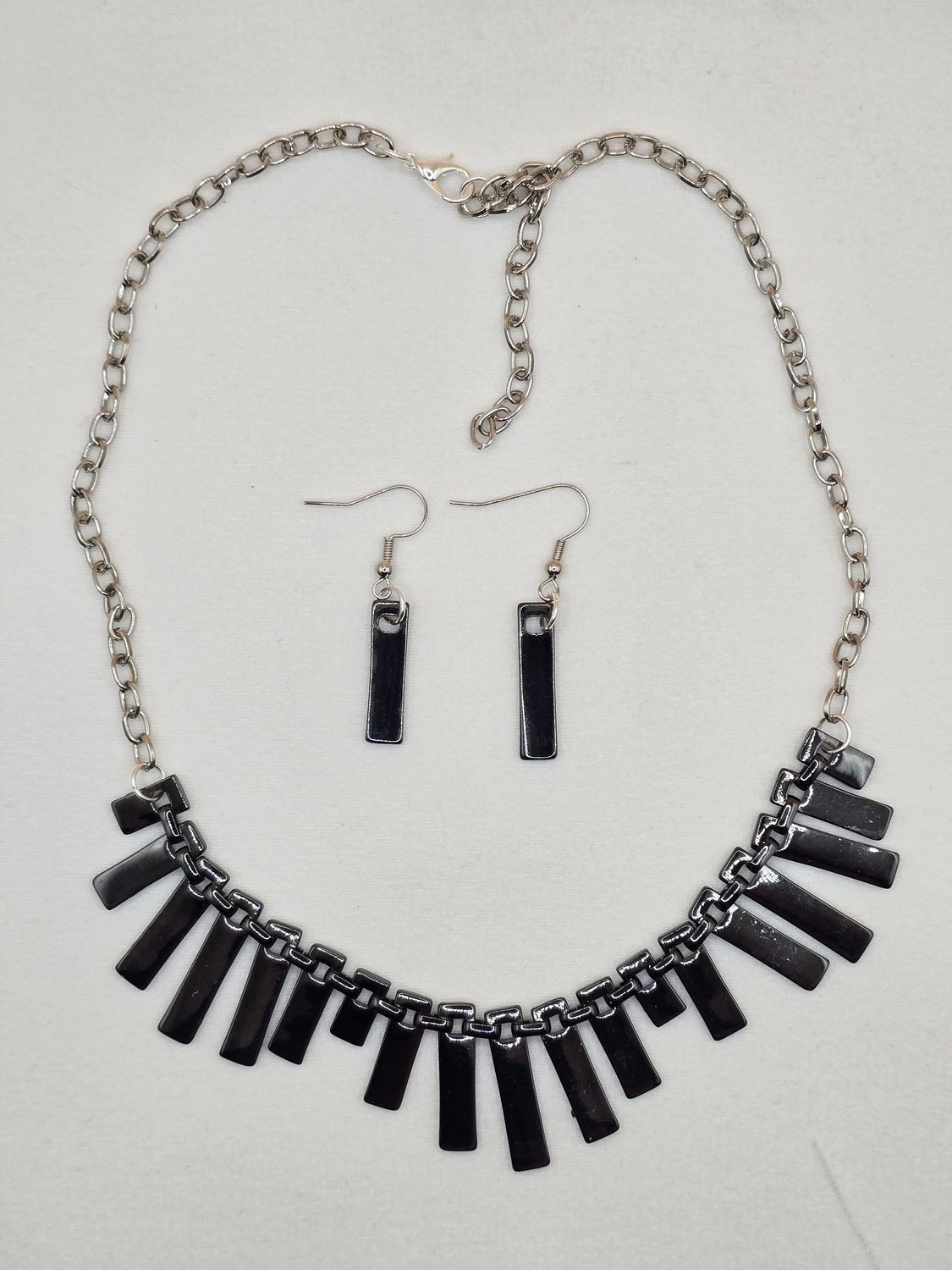 Urban Edge Black Bar Jewelry Set