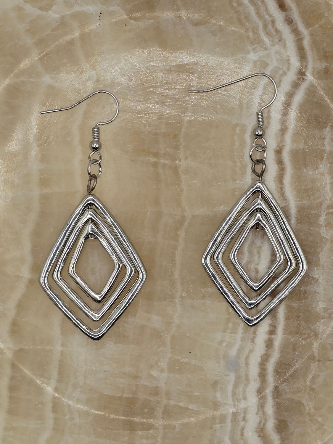 Transforming Diamond Drop Earrings – Versatile Silver Layers