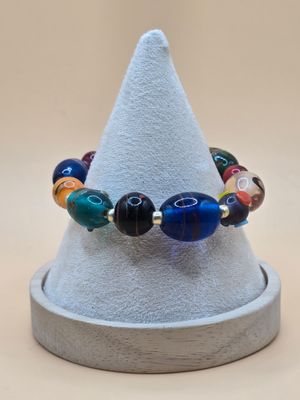 Radiant Mosaic Bracelet – Colorful Glass Beads