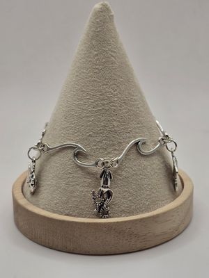 Ocean Waves Nautical Charm Bracelet