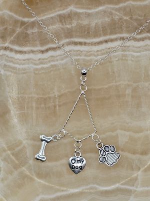 "A Heart for My Best Friend" Dog Lover’s Dangle Necklace