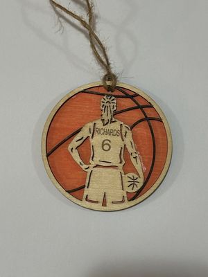 Own the Court – Personalized Basketball Ornament