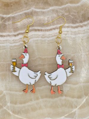 Cheers Goose Earrings