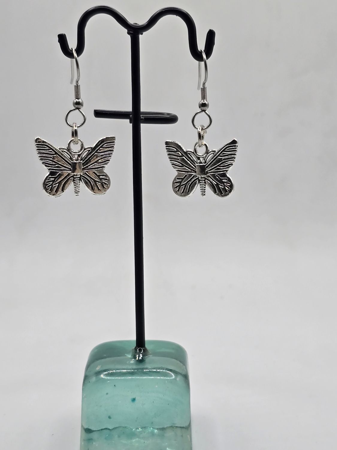 Butterfly Kisses – Silver Winged Earrings