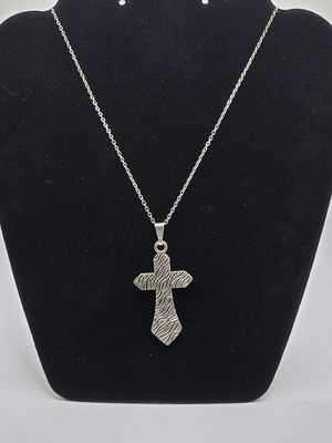 Wild Grace – Zebra Cross Pendant Necklace