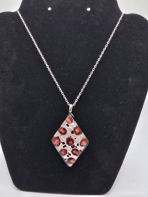 Shadow Spots – Silver Artistic Pendant Necklace