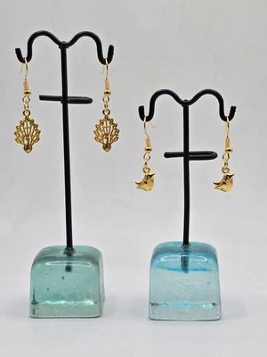 Feathered Pair – Gold Earring Duo (2-for-1)