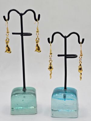 Whiskers &amp; Wiggles – Cat &amp; Mouse Earring Duo (2 for 1)