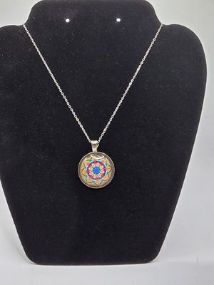 Harmony in Bloom – Layered Mandala Pendant Necklace