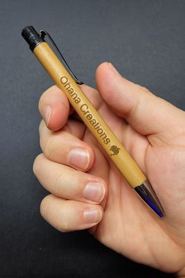 Engraved Bamboo Ballpoint Pen – Personalized, Professional, and Perfect for Gifting