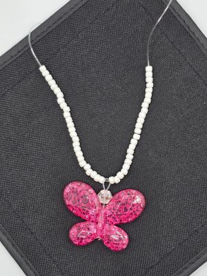 Pink Butterfly Dream Necklace