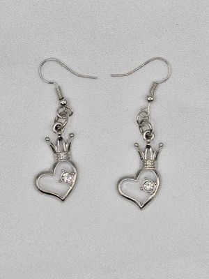 Royal Heart Sparkle Dangles