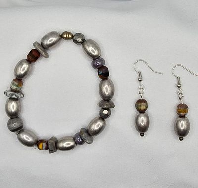 Autumn Glow Beaded Set