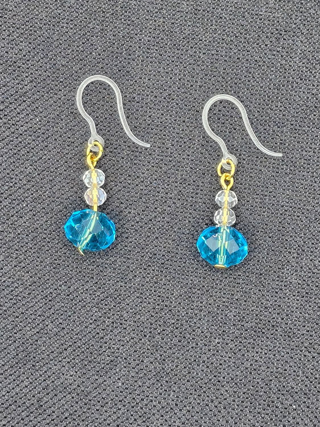 Claire’s Collection: Frosted Sky Sparkle Earrings
