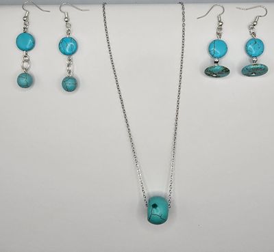 Turquoise Tranquility Trio — 3‑for‑2 Necklace &amp; Earring Set