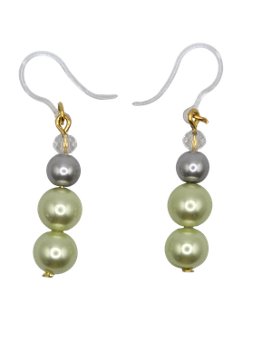 Claire’s Collection: Sage Pearl Cascade Earrings