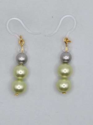 Claire’s Collection: Sage Pearl Cascade Earrings