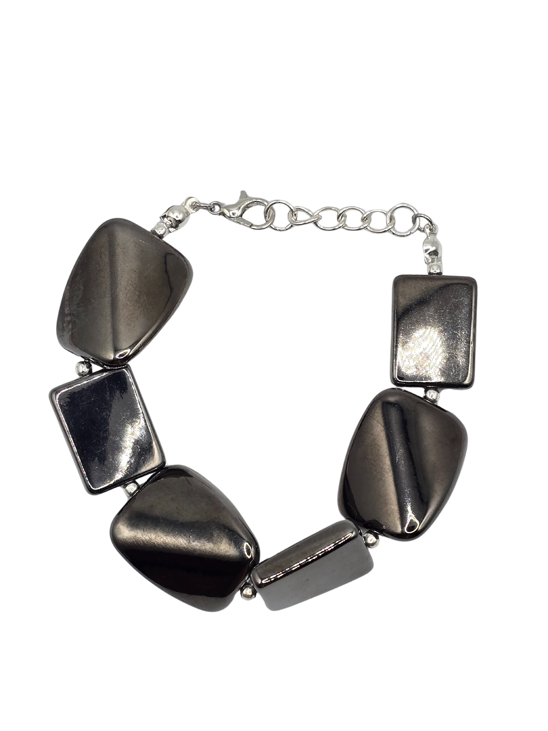 Silver Reflections Statement Bracelet