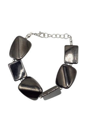 Silver Reflections Statement Bracelet