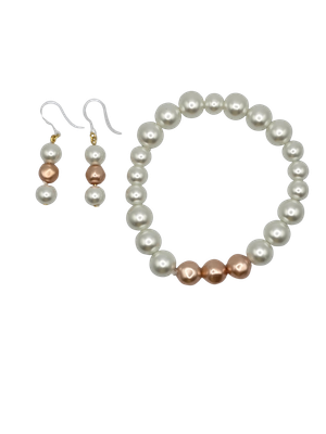 Claire’s Collection: Rose Glow Bracelet &amp; Earring Set