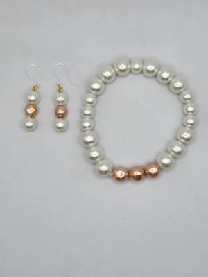 Claire’s Collection: Rose Glow Bracelet &amp; Earring Set