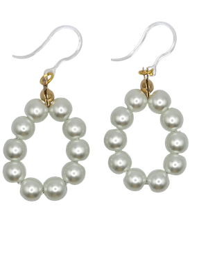 Claire’s Collection: Pearl Loop Elegance Earrings