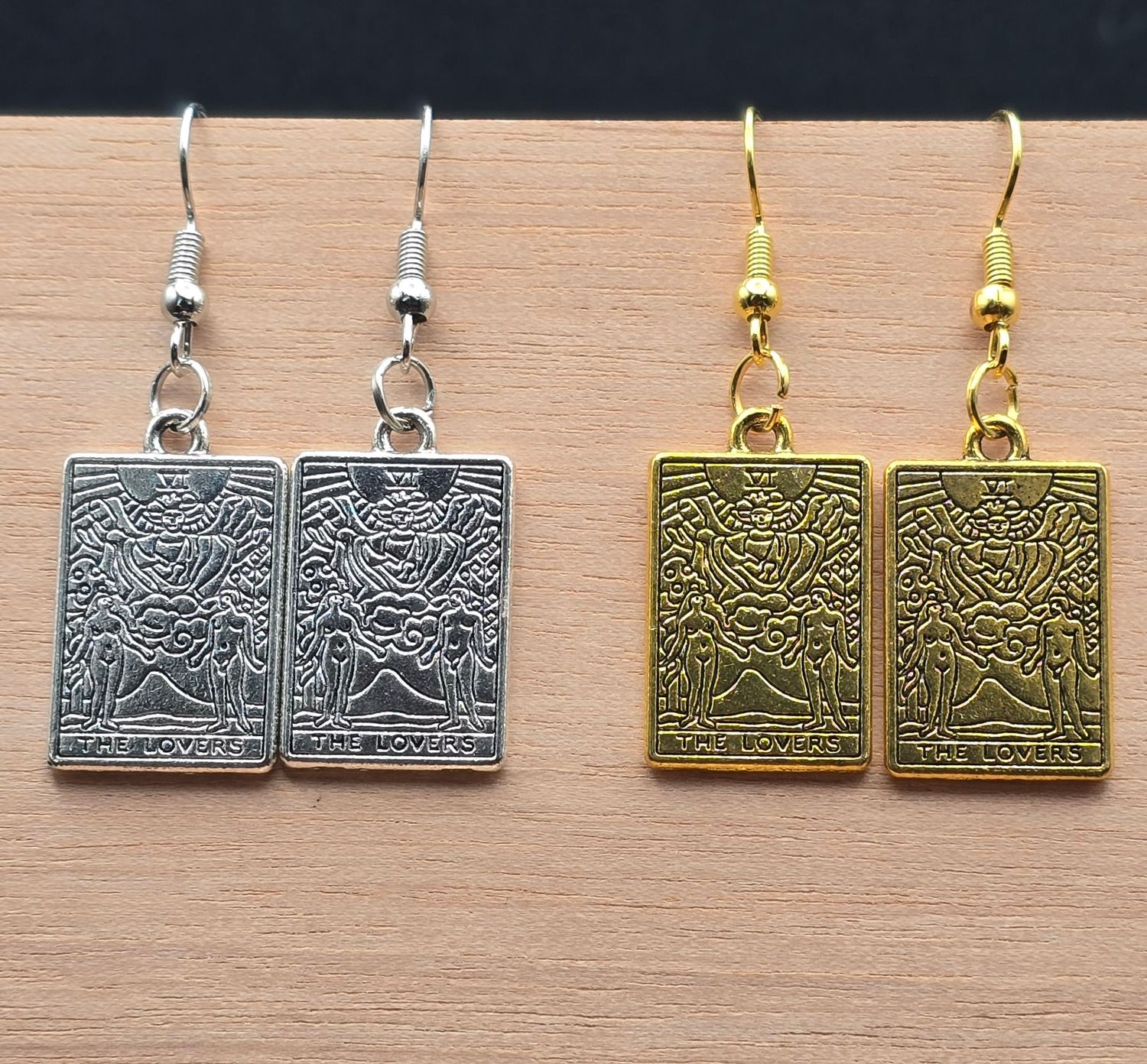 Tarot Card Collection – The Lovers: Sacred Union Earrings