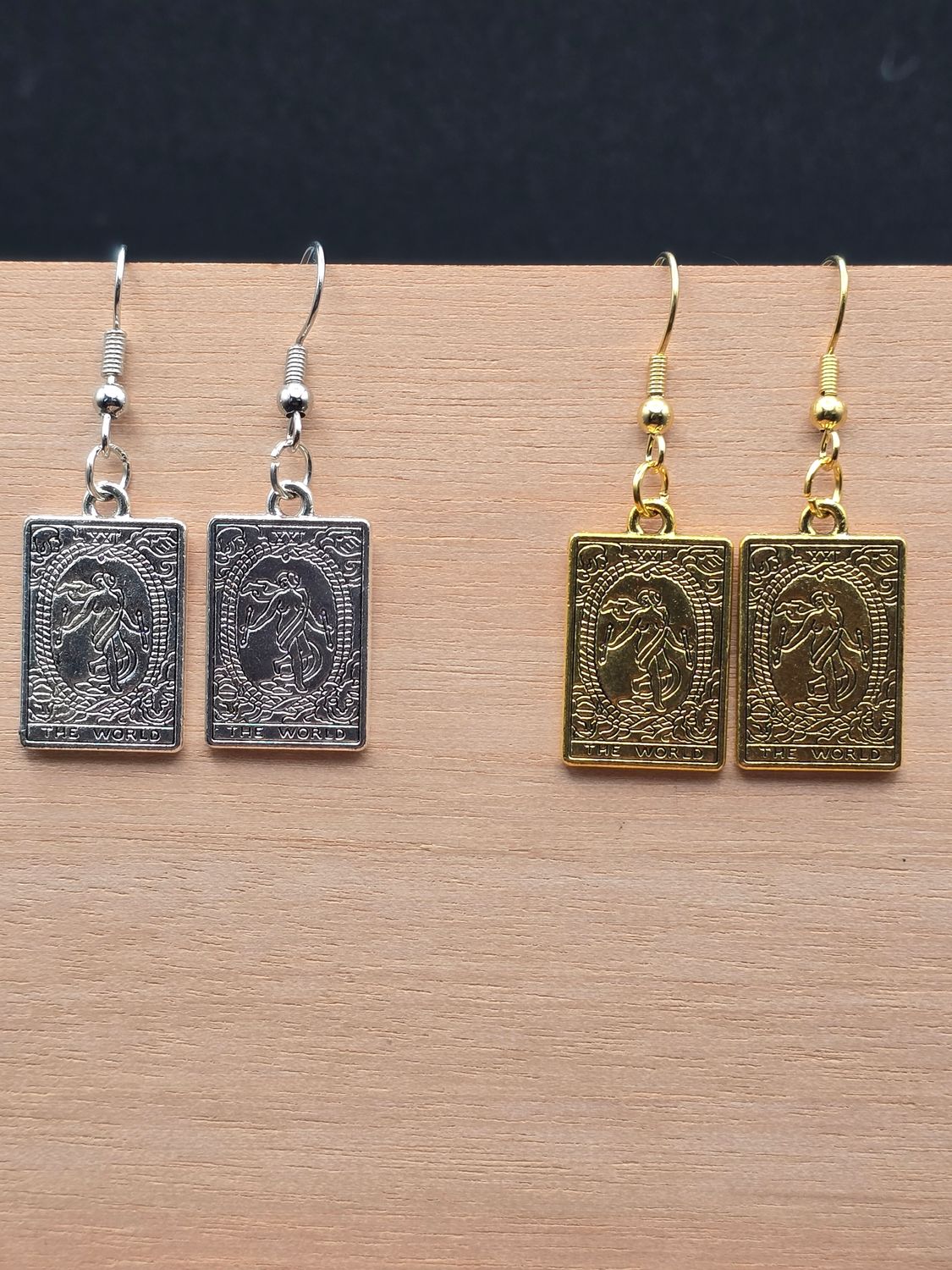 Tarot Card Collection – The World: Cosmic Completion Earrings