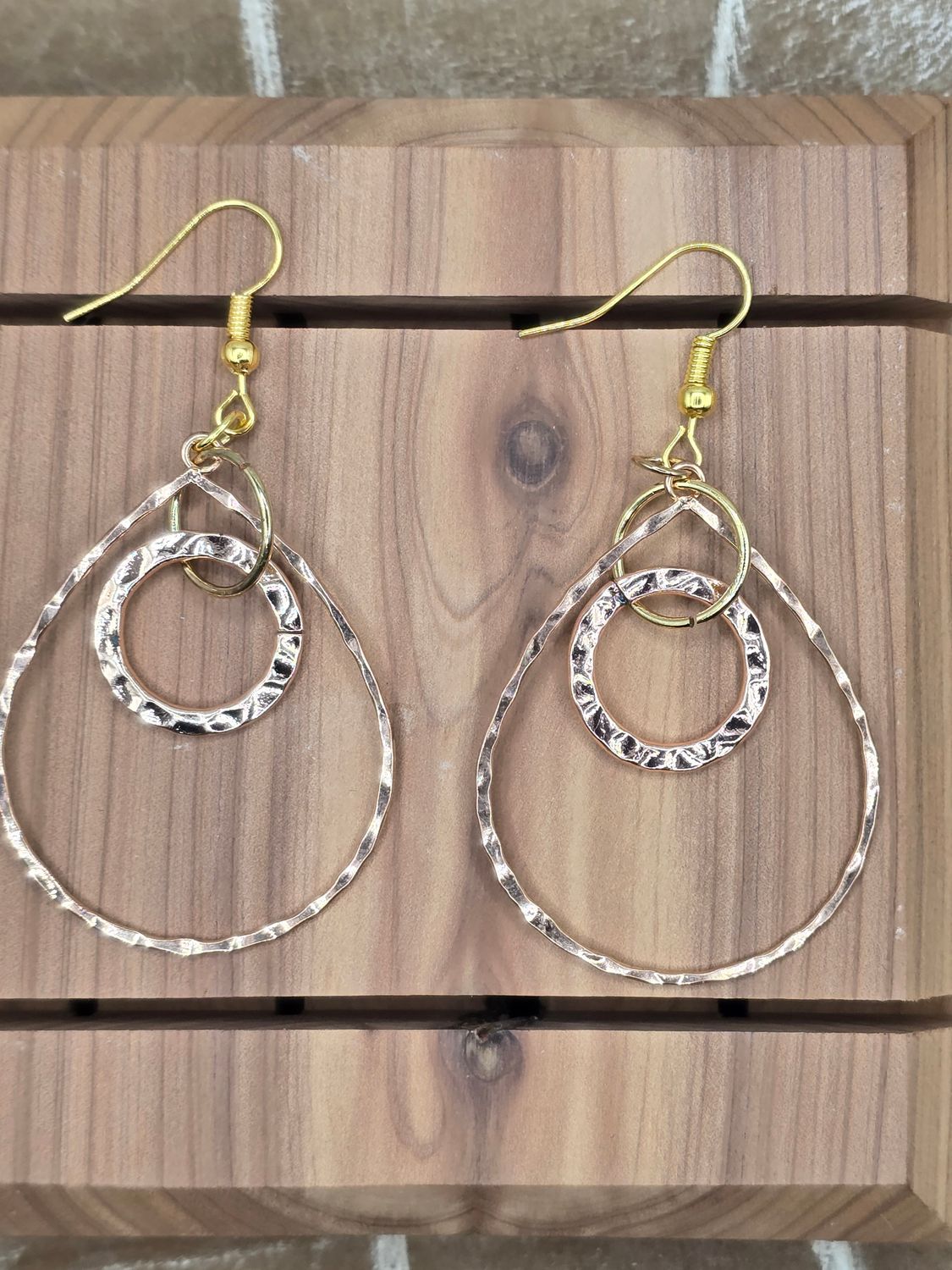 Glimmering Teardrop Twirl Earrings