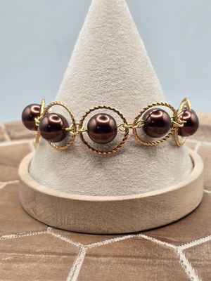 Copper Halo Medallion Bracelet