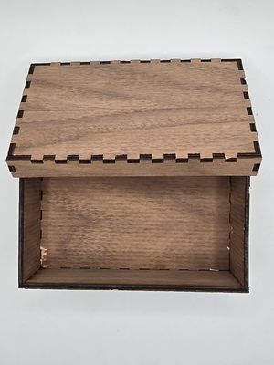 Customizable Laser Cut Wooden Trinket Box